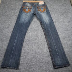 Vintage True Religion Joey Super T Jeans Womens 28  Low Rise Bootcut Flare